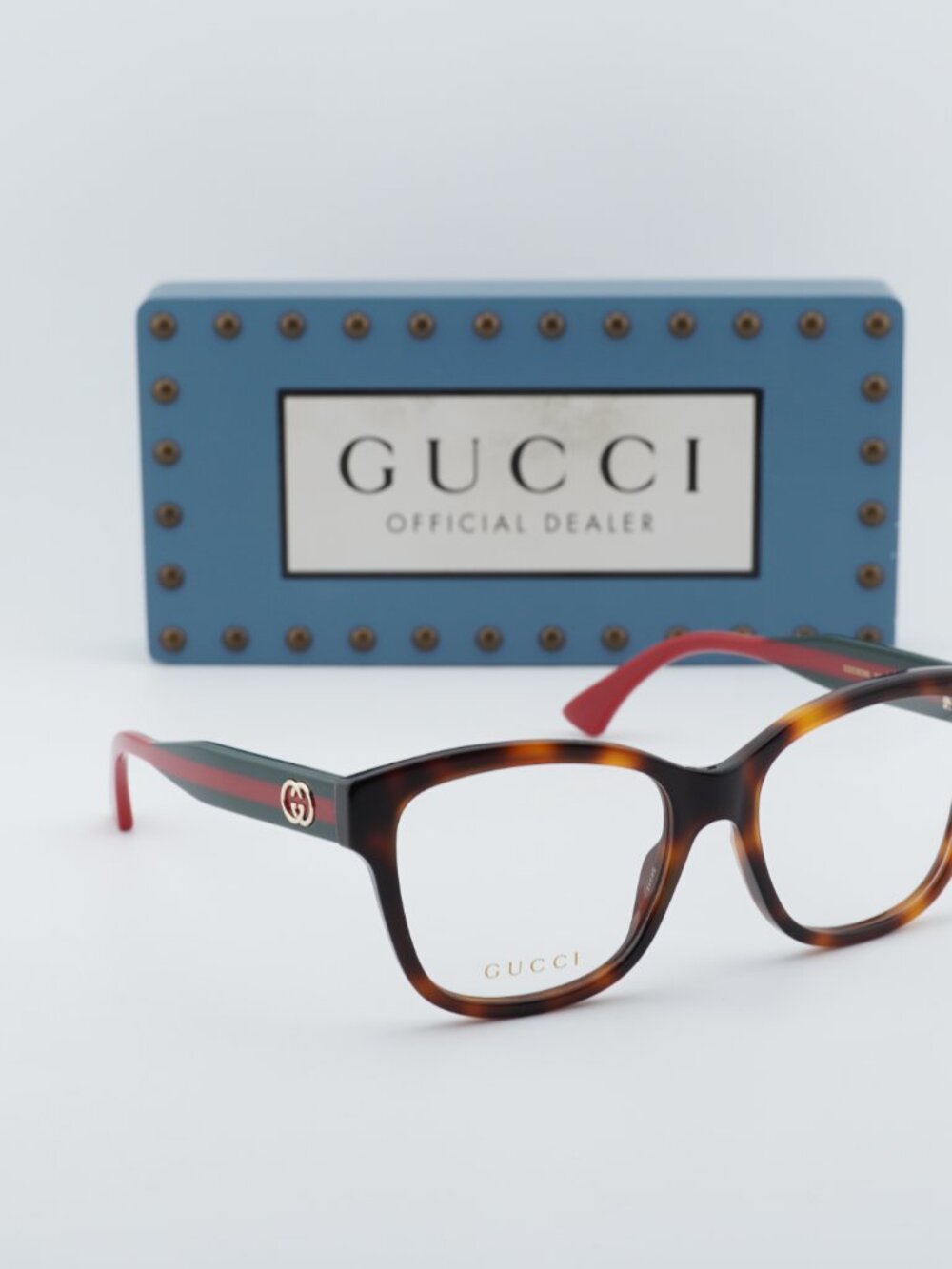 Gucci GG0038ONN 002 Square Eyeglasses - Havana 54mm - Picture 5 of 11